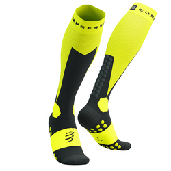 COMPRESSPORT Skarpety kompresyjne narciarskie SKI TOURING FULL SOCKS safe yellow/black