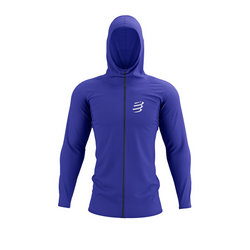 COMPRESSPORT Terniczna bluza biegowa 3D THERMO SEAMLESS HOODIE ZIP dazz blue