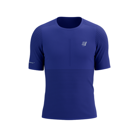 COMPRESSPORT Koszulka biegowa PRO RACING SS T-SHIRT dazz blue