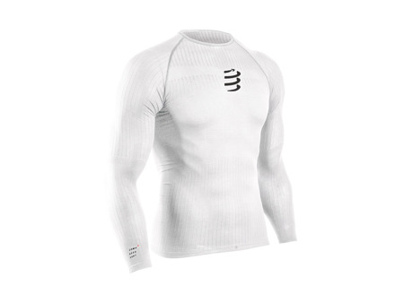 COMPRESSPORT Koszulka termiczna 3D THERMO 50 g LS TSHIRT biała