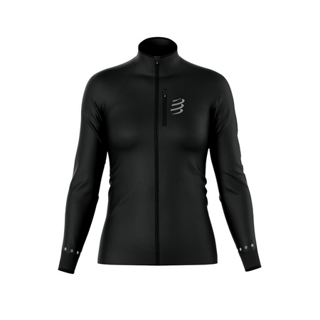 COMPRESSPORT Kurtka biegowa damska HURRICANE WINDPROOF JACKET black