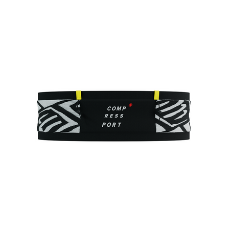 COMPRESSPORT Pas biegowy FREE BELT PRO black/white print