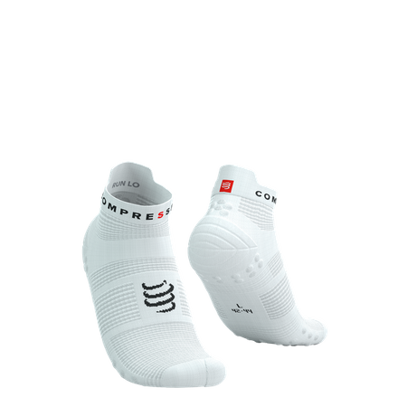 COMPRESSPORT Skarpetki do biegania krótkie ProRacing Socks V4 white/black