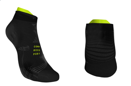 COMPRESSPORT Skarpetki do biegania krótkie ProRacing Socks v3.0 BLACK EDITION 2019 czarne
