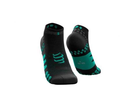 COMPRESSPORT Skarpetki do biegania krótkie ProRacing Socks v3.0 BLACK EDITION 2021 czarno-niebieskie